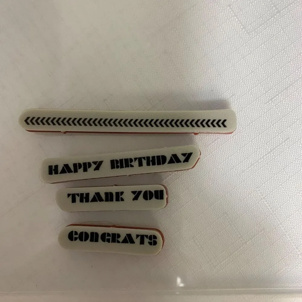 Stampin Up! Says It All Cling Set Happy Birthday Thank You Congrats Party Craft